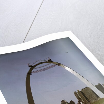 St Louis Arch Undergoing Construction by Anonymous