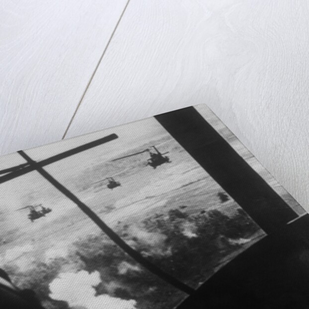 Bell UH-1 Huey Squadron Firing on Vietcong by Anonymous