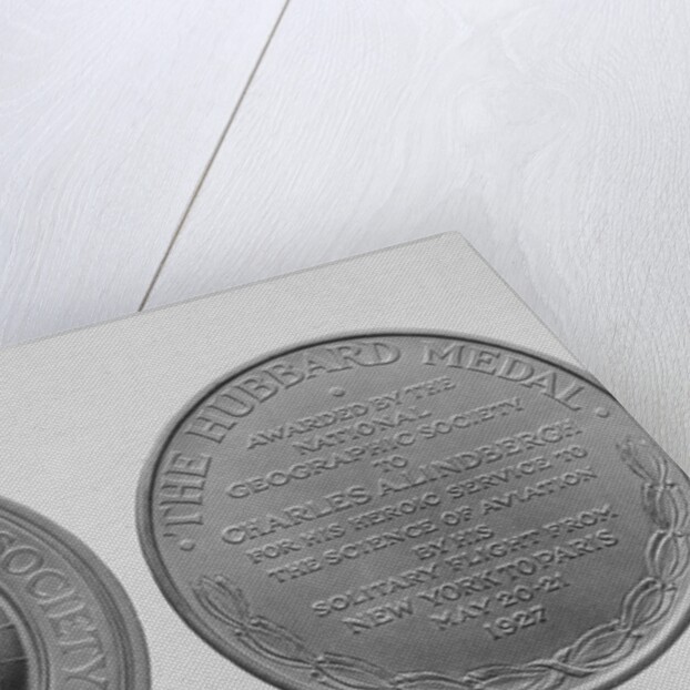 Charles Lindberg's Hubbard Gold Medal by Anonymous