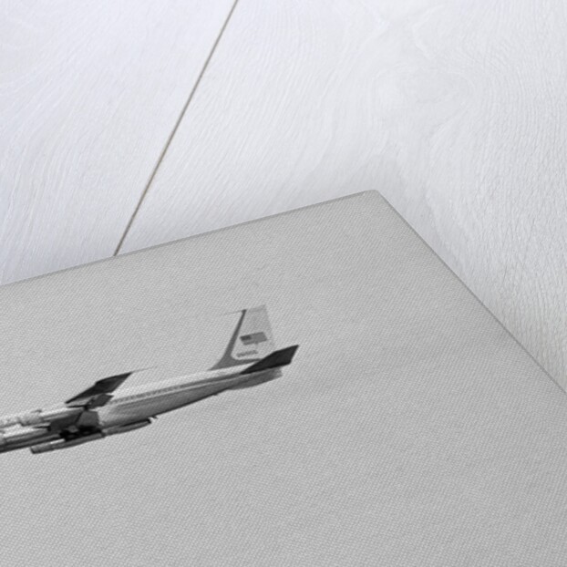 President Johnson Traveling by Air Force in Flight by Anonymous
