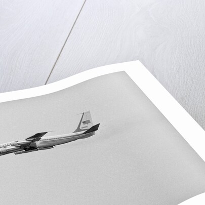 President Johnson Traveling by Air Force in Flight by Anonymous