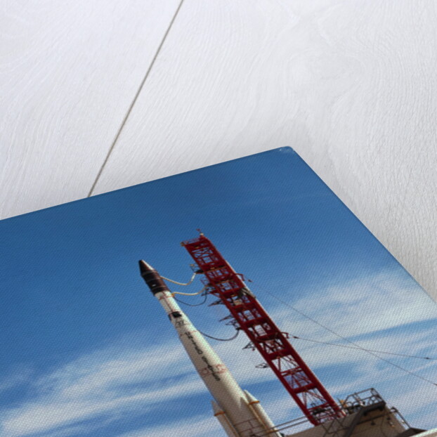 ESSA-II Weather Satellite and Delta Rocket by Anonymous