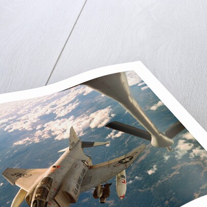 Air Force Jet Refueling While Flying by Anonymous