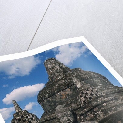 Buddhist Statues on Stupas by Anonymous