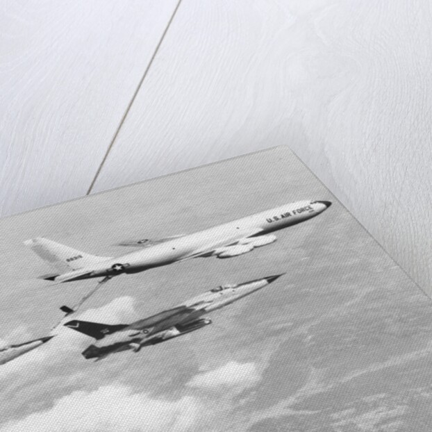 Fighter Jets Refueling in Flight by Anonymous