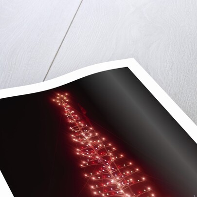 View of Christmas Tree Made of Metal Pipes by Anonymous