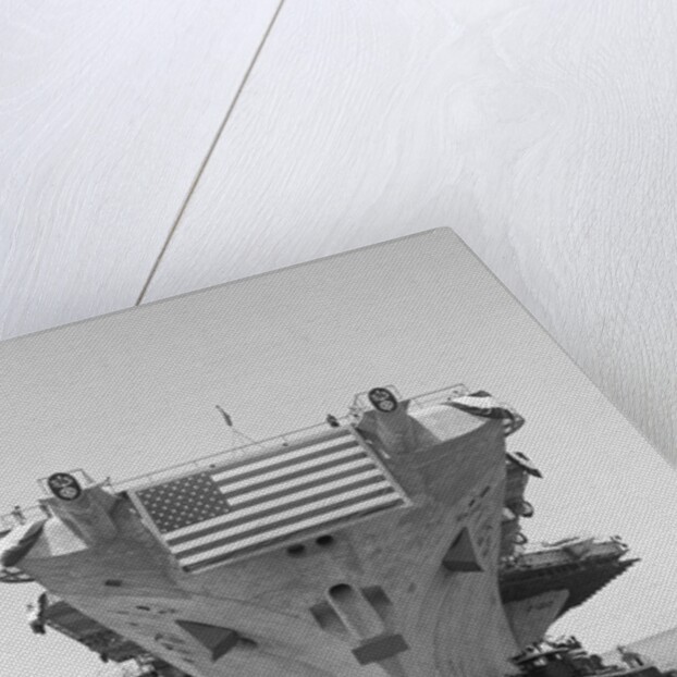 Tugboats Pushing the Aircraft Carrier John F. Kennedy by Anonymous
