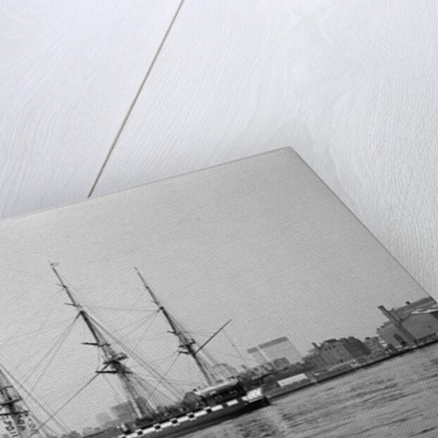 Old Ironsides in Boston Harbor by Anonymous