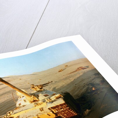 Wrecked Jordanian Tanks in Judean Hills by Anonymous