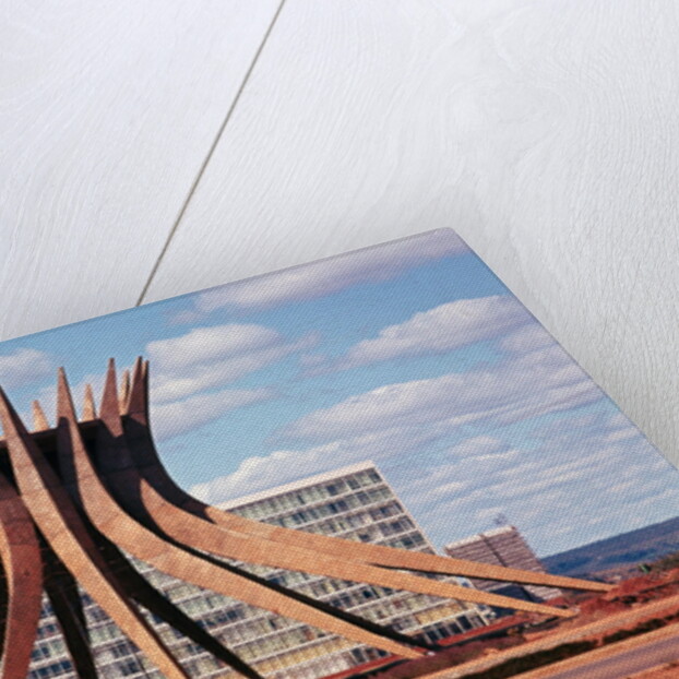 View of Brasilia Cathedral Under Construction by Anonymous