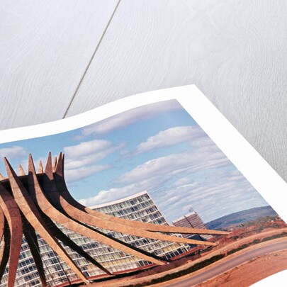 View of Brasilia Cathedral Under Construction by Anonymous