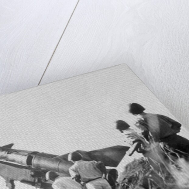 Soldiers Near a Missile by Anonymous