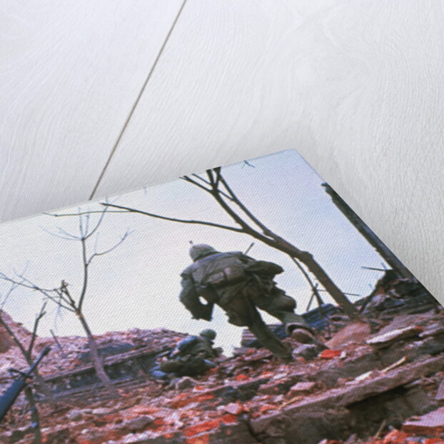 American Marines Advancing up Outer Wall of Citadel by Anonymous