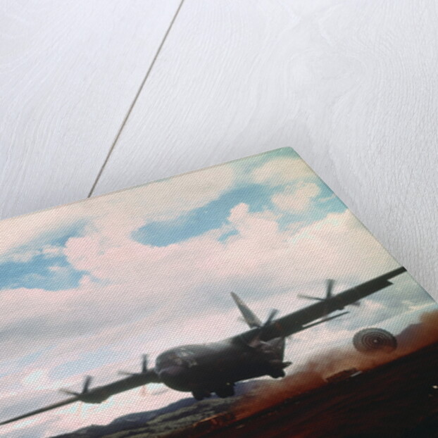 Air Force Dropping Food and Ammunition by Anonymous