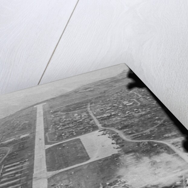 Aerial View of Airstrip and Air Force Base by Anonymous