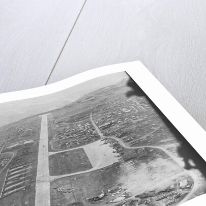 Aerial View of Airstrip and Air Force Base by Anonymous