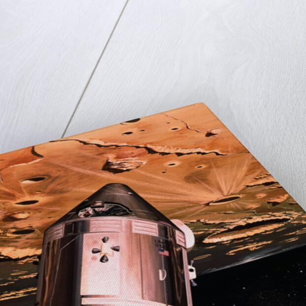 Illustration Showing Apollo 8 in Orbit by Anonymous