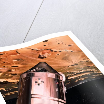 Illustration Showing Apollo 8 in Orbit by Anonymous