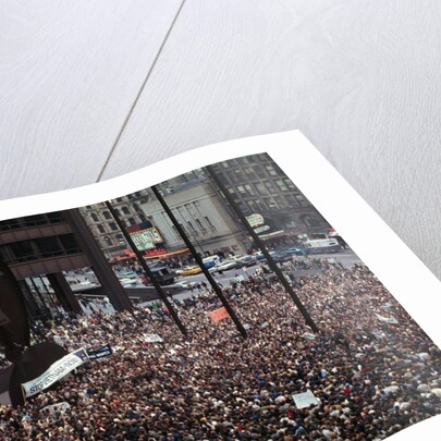 View of Demonstrators at Civic Center by Anonymous