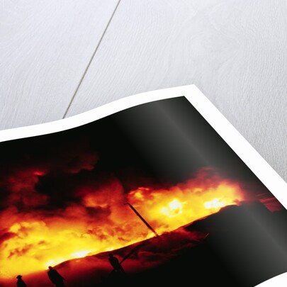 Suez Burning from Air attacks by Anonymous