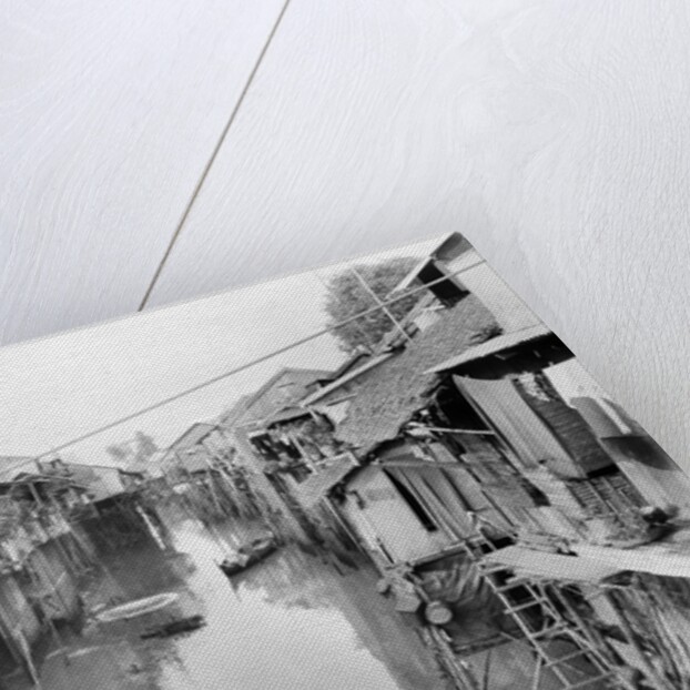 Scene of Squalid Living Area in Village by Anonymous