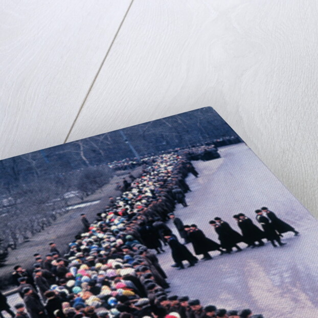 Russians Mourn Yuri Gagarin by Anonymous