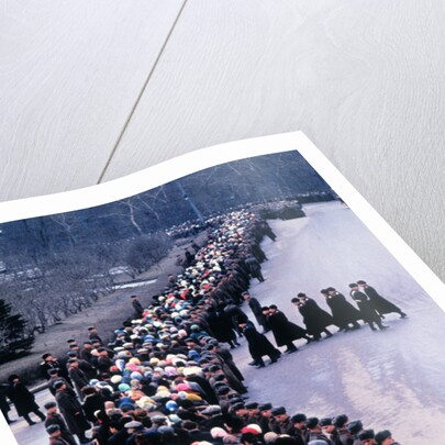 Russians Mourn Yuri Gagarin by Anonymous