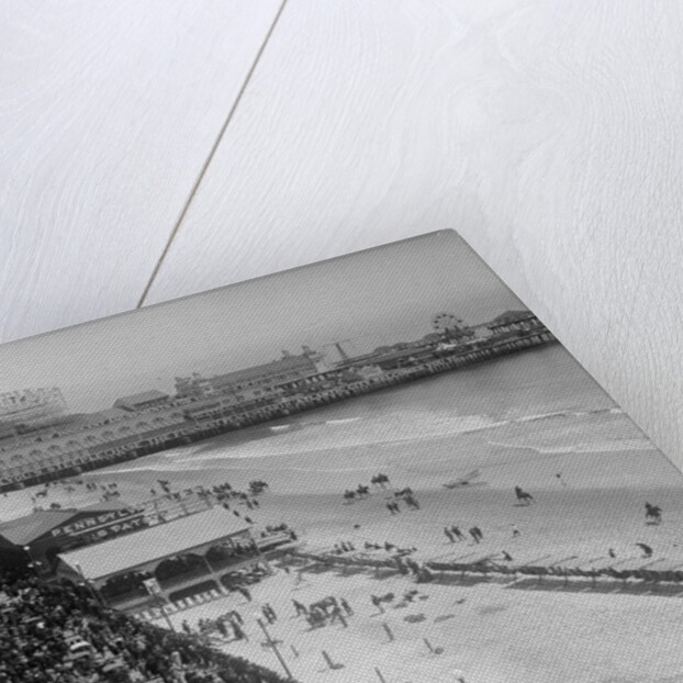 Aerial View of Crowds on a Boardwalk by Anonymous
