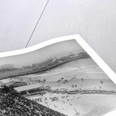 Aerial View of Crowds on a Boardwalk by Anonymous