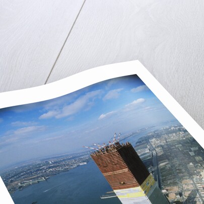 Twin Towers Under Construction by Anonymous