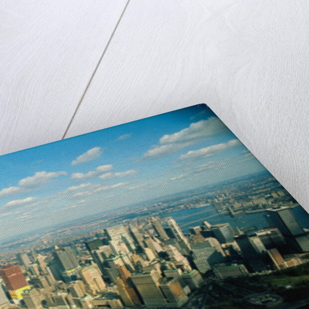 Aerial View of World Trade Center Construction by Anonymous