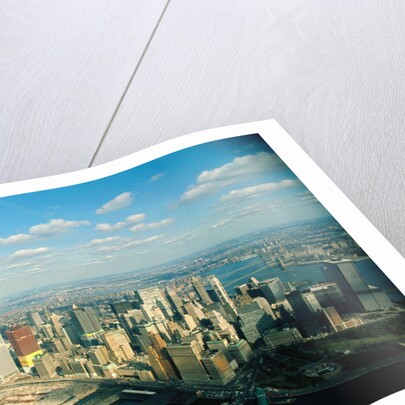 Aerial View of World Trade Center Construction by Anonymous