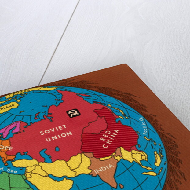 Map Showing Russia and China with Other Countries by Anonymous