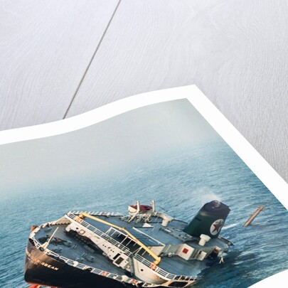 Sinking Tanker by Anonymous