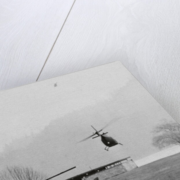 Military Helicopter During Search for Hijacker by Anonymous