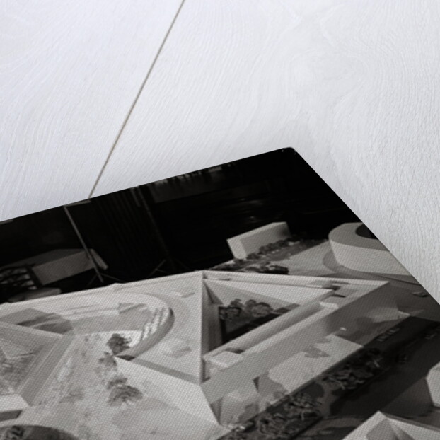 View of a Model for John Fitzgerald Kennedy Library by Anonymous