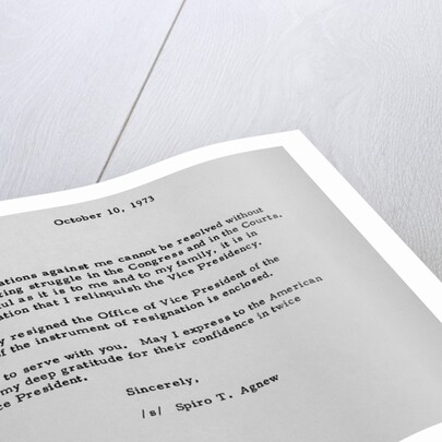 Letter from Spiro Agnew to Richard Nixon by Anonymous