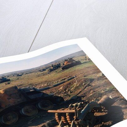 A Field of Wrecked Tanks by Anonymous
