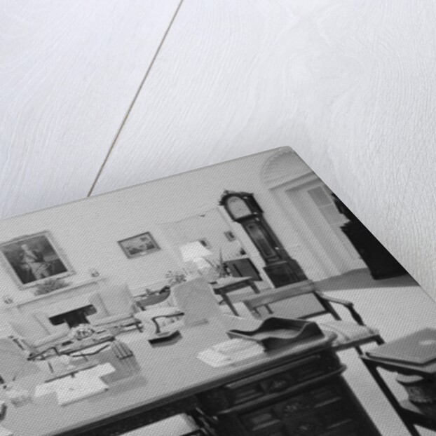 Oval Office Desk in White House by Anonymous