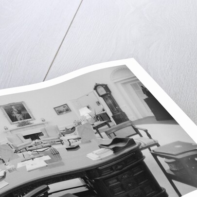 Oval Office Desk in White House by Anonymous