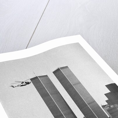 Twin Towers and Spanish Schooner by Anonymous