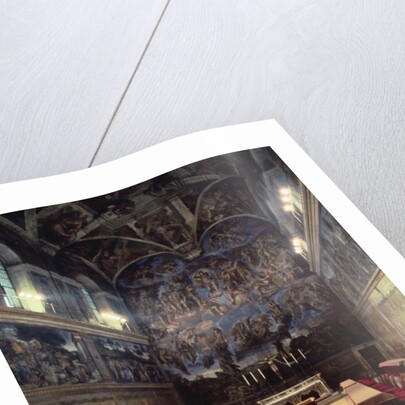 Interior View of the Sistine Chapel by Anonymous