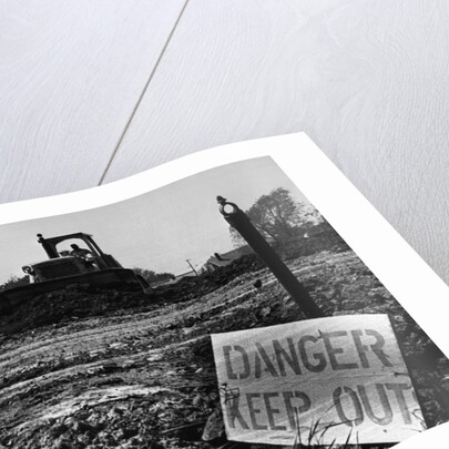 Danger Sign in Love Canal Lot by Anonymous