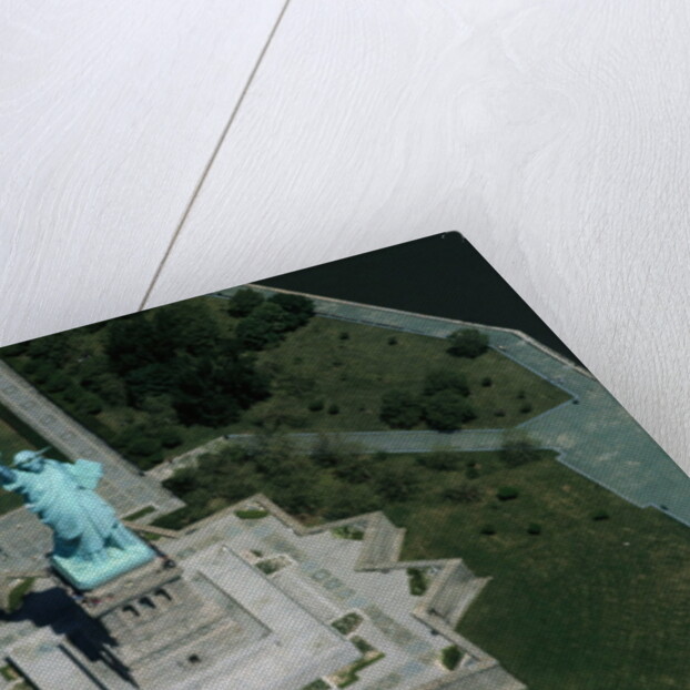 Aerial View of Statue of Liberty by Anonymous