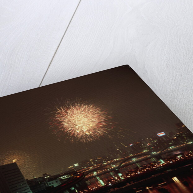 Fireworks over Sumida River by Anonymous