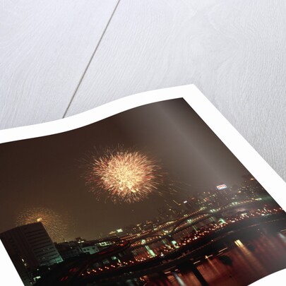 Fireworks over Sumida River by Anonymous