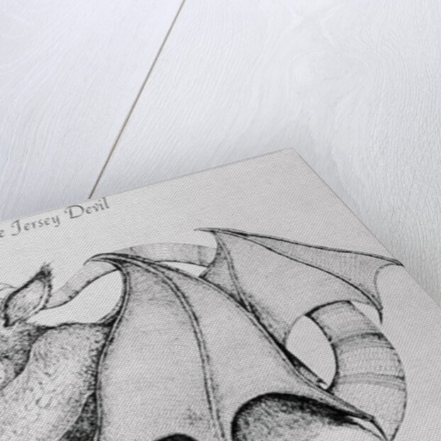 Illustration of the Mythological Jersey Devil by Anonymous