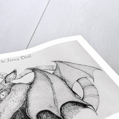 Illustration of the Mythological Jersey Devil by Anonymous