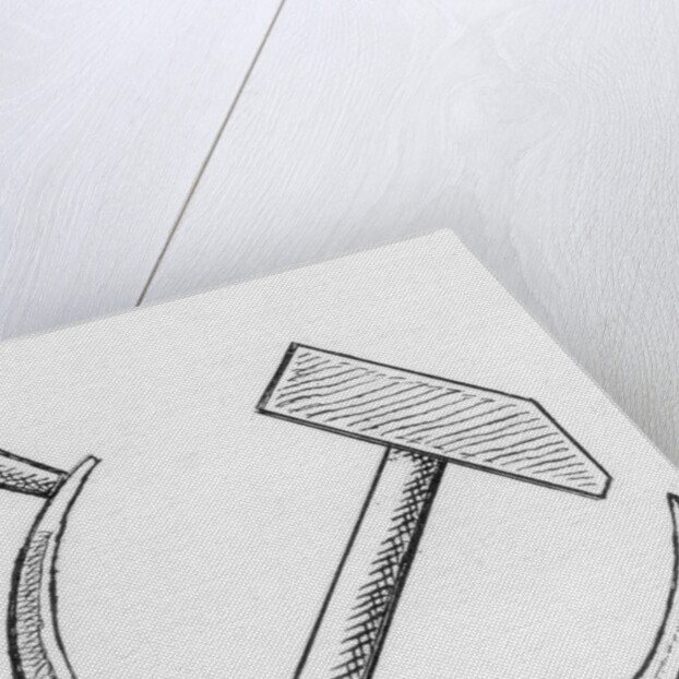 Communist Emblem of the Hammer and Sickle by Anonymous