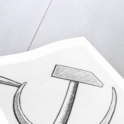 Communist Emblem of the Hammer and Sickle by Anonymous